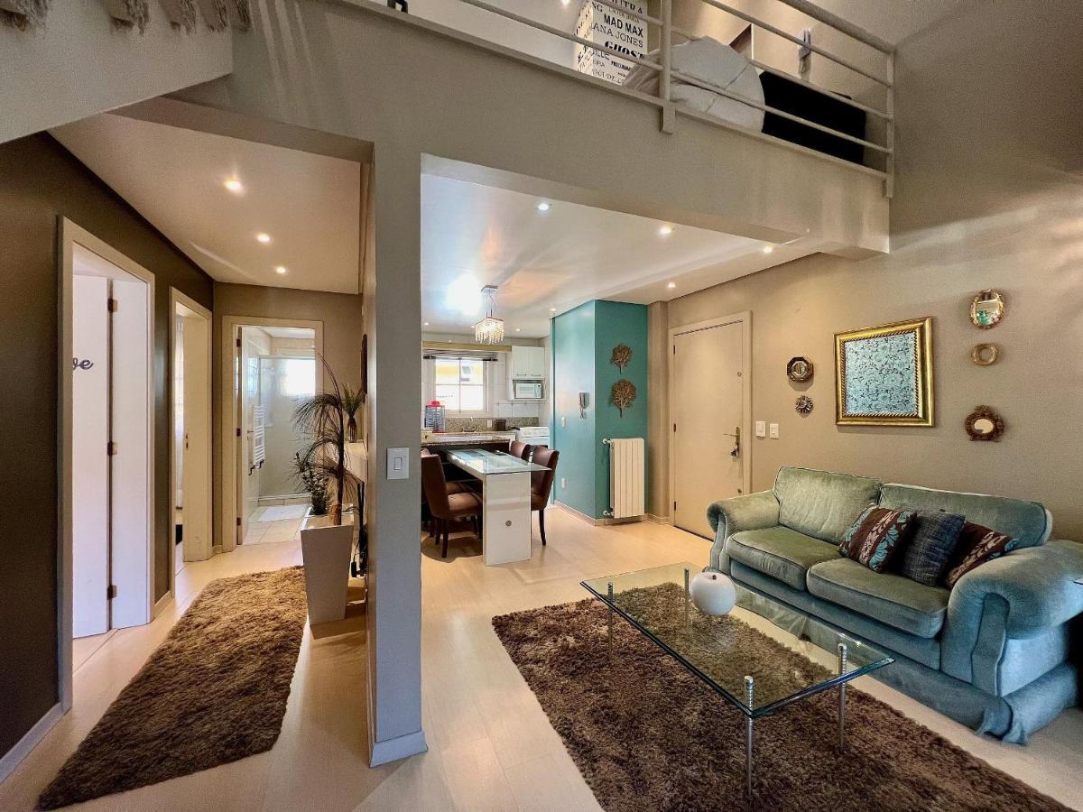 Апартаменты Cobertura Duplex De Cinema 3Dorm By Achei Грамаду Экстерьер фото
