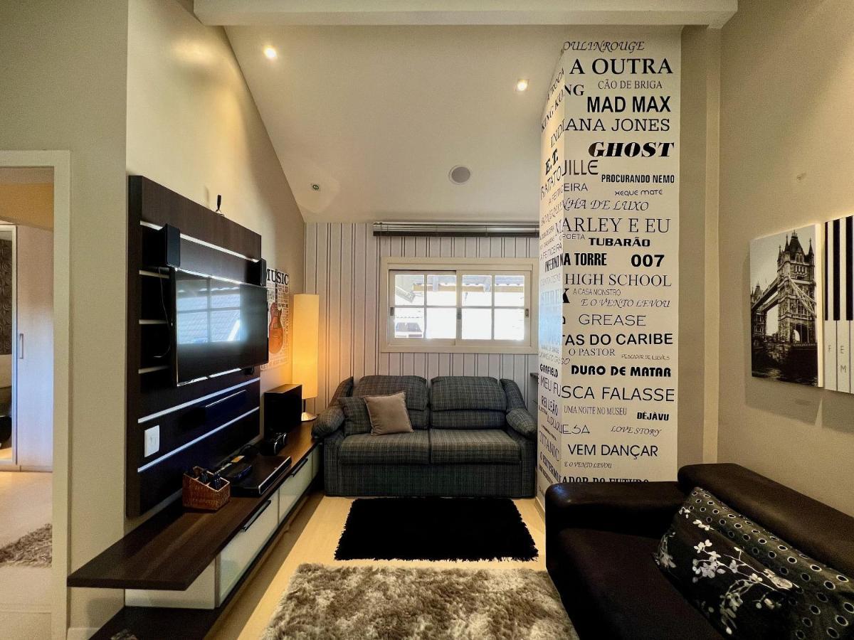 Апартаменты Cobertura Duplex De Cinema 3Dorm By Achei Грамаду Экстерьер фото